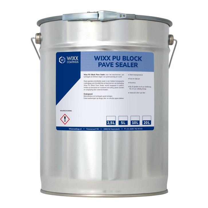 Wixx PU Block Pave Sealer 100% Transparant 20L, Doe-het-zelf en Bouw, Verf, Beits en Lak, Nieuw, Verzenden