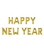 Gouden Ballonnen Set Happy New Year 1,9m, Nieuw, Verzenden