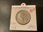 Nederland. Wilhelmina. 1 Gulden 1892 (Zonder Minimumprijs), Postzegels en Munten, Munten | Nederland
