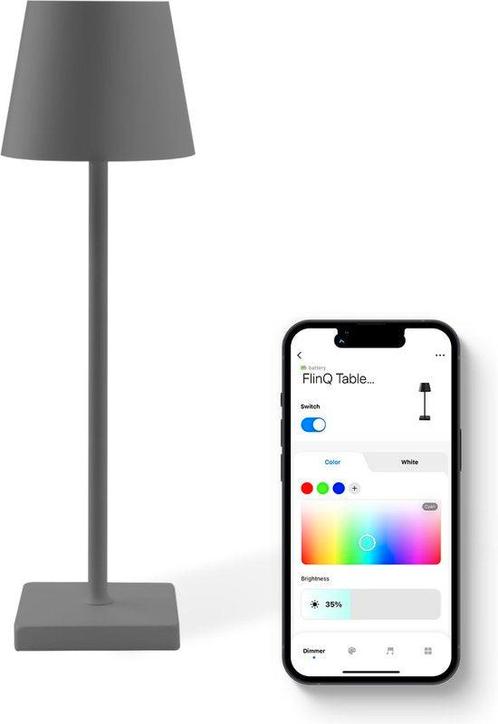 Tweedekans | FlinQ Tafellamp Nova - Tafellamp Oplaadbaar -, Huis en Inrichting, Lampen | Losse lampen, Ophalen of Verzenden