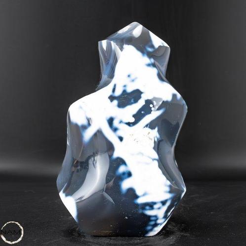 Agate naturelle rare Orca Flamme- 910.91 g, Verzamelen, Mineralen en Fossielen