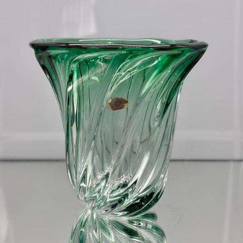 Val Saint Lambert - Vase -  Torsade  - Cristal, Antiek en Kunst, Antiek | Glaswerk en Kristal