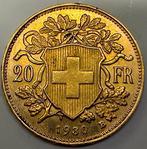 Zwitserland. 20 Francs 1930 Oro/Gold Helvetia (Zonder