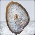 Prachtige natuurlijke agaat en chalcedoon il Stand,, Antiek en Kunst