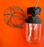 Lampe - Métal et Verre - Industrielle Usine - Cage Lamp