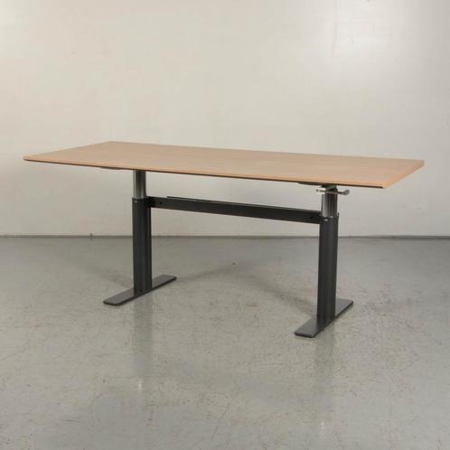 Slingerbureau Solidesk - Eiken blad - 180 x 80 cm, Huis en Inrichting, Bureaus, Gebruikt, Ophalen of Verzenden