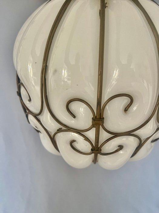 Plafondlamp - Opaline glas, Antiek en Kunst, Antiek | Verlichting