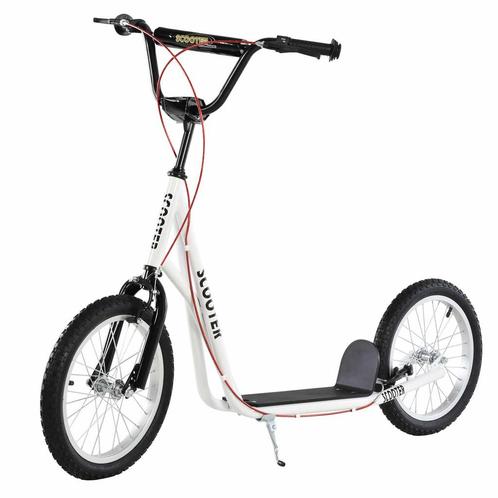 Kinderstep – Urban Wheels - Luchtbanden – Wit, Fietsen en Brommers, Steps, Nieuw, Ophalen of Verzenden