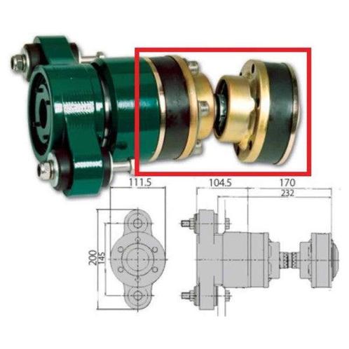 Bieden: Aquadrive flexible shaft link CV15 - 6070025, Watersport en Boten, Bootonderdelen, Ophalen of Verzenden