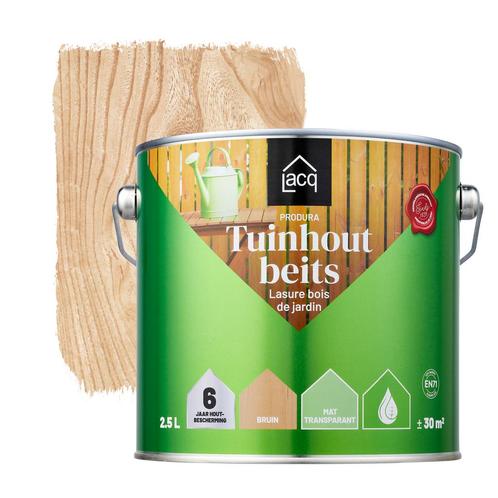 Lacq Tuinhoutbeits Bruin 2.5L, Doe-het-zelf en Bouw, Verf, Beits en Lak, Bruin, Nieuw, Verzenden