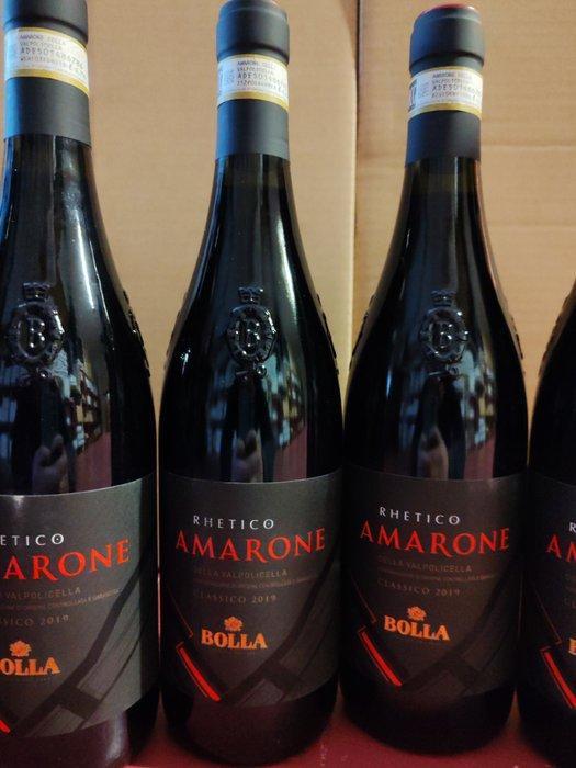 2019 Rhetico Bolla - Amarone della Valpolicella - 6 Flessen, Verzamelen, Wijnen