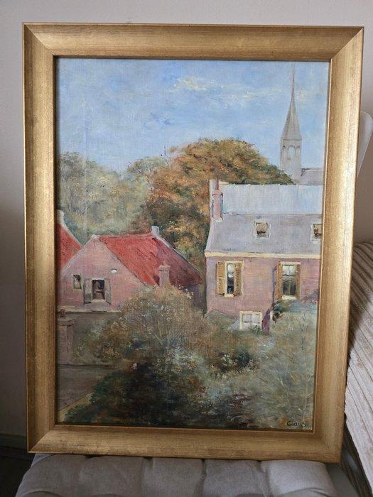 William Anton Joseph Claus (1862-1926) - Uitzicht op, Antiek en Kunst, Kunst | Schilderijen | Klassiek