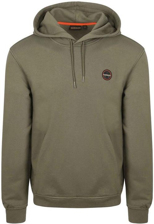 Napapijri Badge Hoodie Olijfgroen maat Maat 48/50 (M) Heren, Kleding | Heren, Truien en Vesten, Groen, Nieuw, Maat 48/50 (M), Verzenden