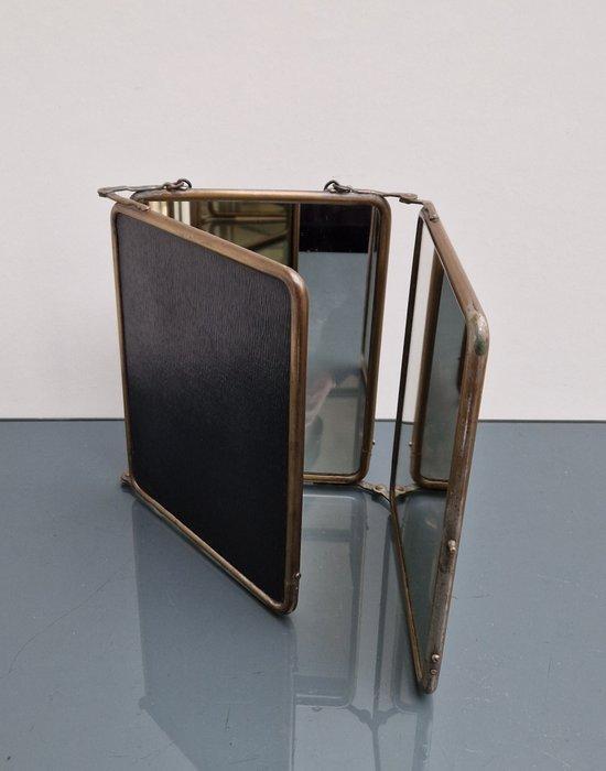 Napoleon III Triptych Hangspiegel / Reisspiegel - Miroir de, Antiquités & Art, Curiosités & Brocante