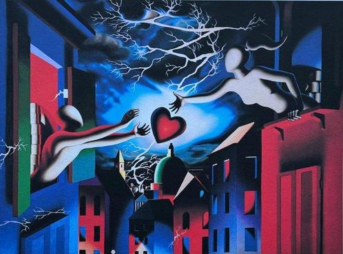 Mark Kostabi (1960) - Night passion, Antiek en Kunst, Antiek | Overige Antiek