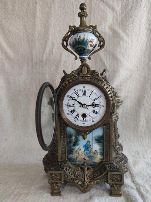 Horloge - Bronze, Porcelaine - 1940-1950, Antiek en Kunst, Antiek | Klokken