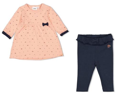 Feetje - Let Love Grow Jurk en legging Marine, Kinderen en Baby's, Kinderkleding | Maat 92, Meisje, Nieuw, Jurk of Rok, Ophalen of Verzenden