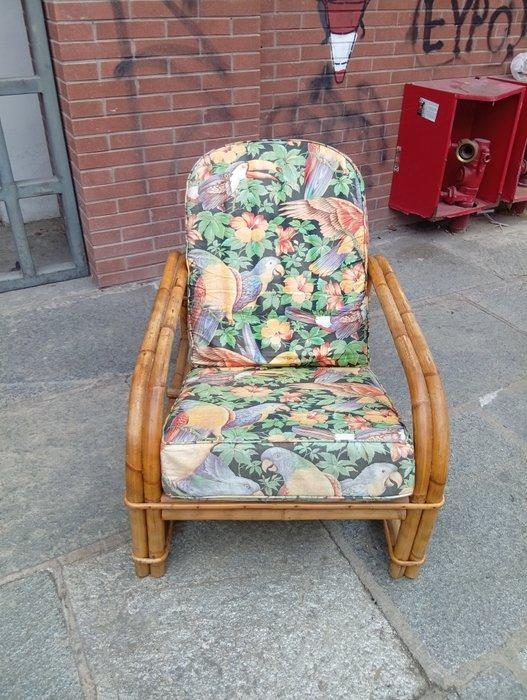 Audoux-Minnet - Fauteuil - Bamboe, Antiek en Kunst, Antiek | Meubels | Stoelen en Sofa's