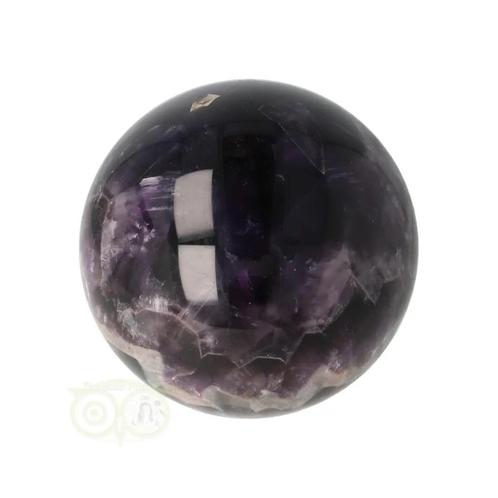 Chevron Amethist bol Nr 19 - Ø 5.69 cm - 255 gram, Handtassen en Accessoires, Edelstenen, Nieuw, Verzenden