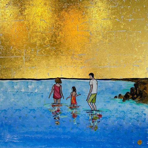 Katharina Hormel - The Ocean and You in my Heart - XL, Antiek en Kunst, Kunst | Schilderijen | Modern