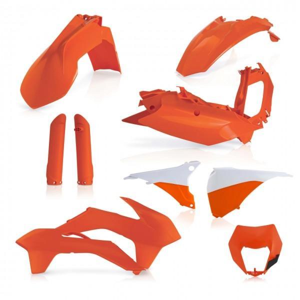 Acerbis plastic kit Oranje KTM EXC 125/250/300 2016 & EXC-F, Motoren, Onderdelen | Overige, Verzenden