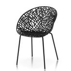 TM Modern Design Plastic Stoel Zwart, Verzenden, Nieuw