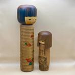 2 Usaburo Kokeshi-poppen door Okamoto Usaburo – Lange