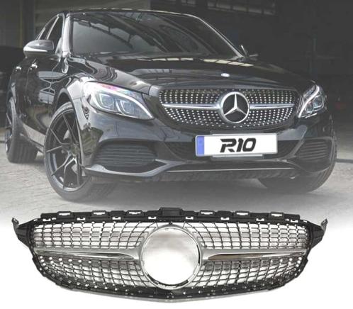 CALANDRE POUR MERCEDES W205 AMG 14-18 LOOK DIAMOND SILVER, Auto-onderdelen, Carrosserie, Verzenden