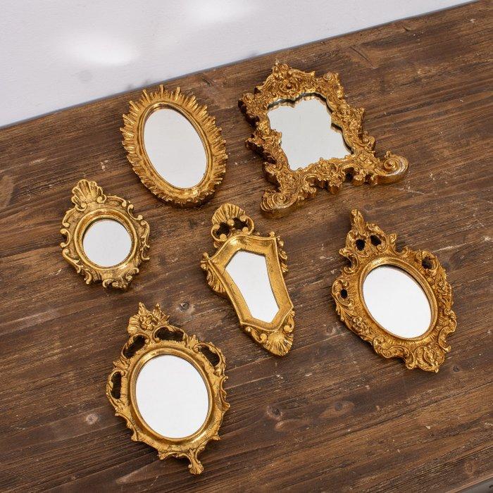 Lijst (6)- versierd met voluten en bloemengraveeringen -, Antiek en Kunst, Curiosa en Brocante