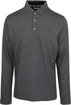 Brax Longsleeve Polo Melange Zwart maat Maat 52/54 (L) Heren, Maat 52/54 (L), Brax, Verzenden, Zwart