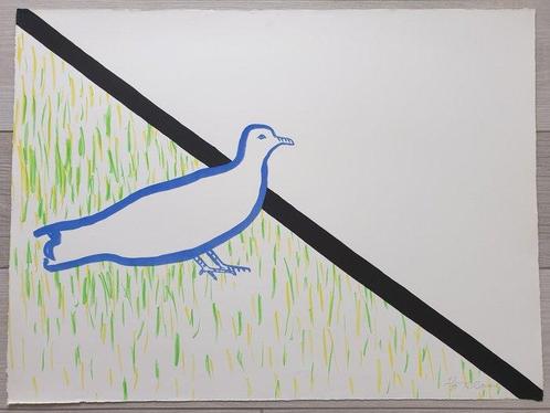 Roger Raveel (1921-2013) - Genesis 10 (Witte duif), Antiek en Kunst, Antiek | Overige Antiek