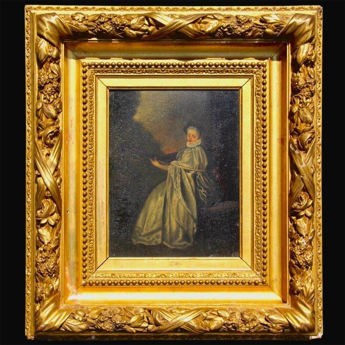Jean-Antoine Watteau (1684-1721) After - La Finette ( The, Antiek en Kunst, Kunst | Schilderijen | Klassiek
