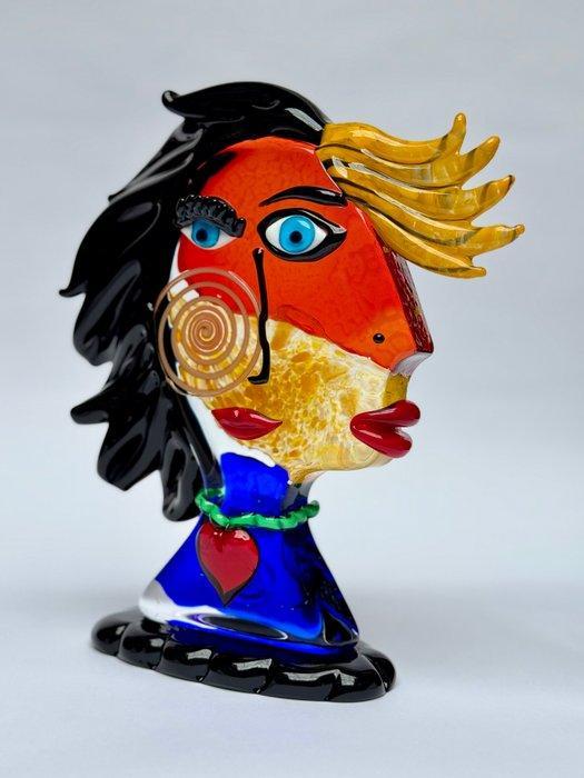 Vetreria Badioli Murano - Francesco Badioli - sculptuur,, Antiek en Kunst, Antiek | Glaswerk en Kristal