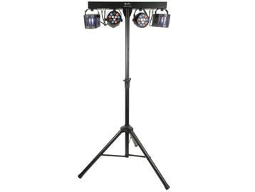 QTX LED FX Bar Derby standaard, 2 RGBW par spots, 2 derby