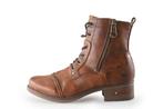 Mustang Veterboots in maat 38 Cognac | 5% extra korting, Overige kleuren, Verzenden, Overige typen, Zo goed als nieuw