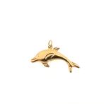 18 Krt. Gouden hanger van een dolfijntje (ketting hanger), Overige merken, Goud, Gebruikt, Ophalen of Verzenden