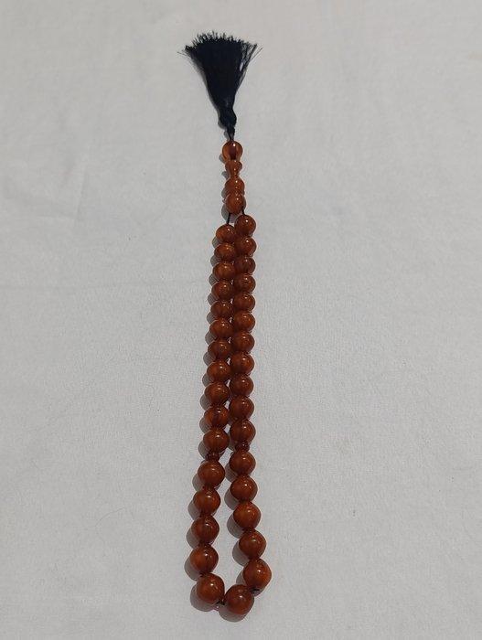 Rozenkrans - Amber - 1970-1980 - Zeldzame gebedskralen, Antiek en Kunst, Curiosa en Brocante