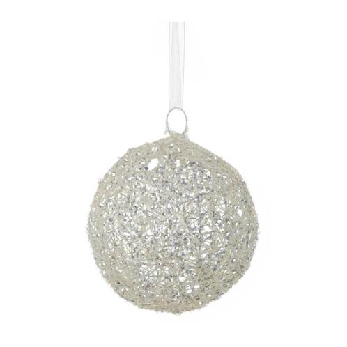 House of Seasons kerstbal (ø15 cm) Wit (Overige), Huis en Inrichting, Woonaccessoires | Overige, Nieuw, Verzenden
