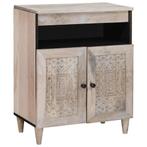 vidaXL Dressoir Wit 33.5 x 60 x 75 cm, Huis en Inrichting, Kasten | Dressoirs, Verzenden, Nieuw