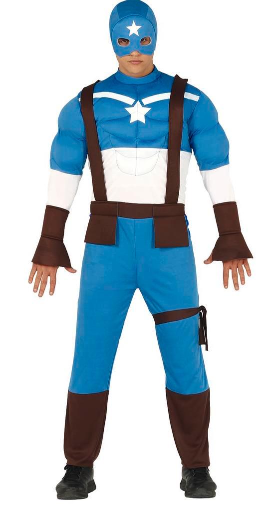 Superheld Kostuum Gespierd, Kleding | Heren, Carnavalskleding en Feestkleding, Nieuw, Verzenden