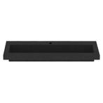 BWS Wastafel Hardsteen 100x46x5 cm 1 Kraangat Mat Zwart, Ophalen of Verzenden, Nieuw, Overige typen