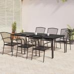 vidaXL Ensemble à manger de jardin 7 pcs anthracite, Jardin & Terrasse, Verzenden, Neuf