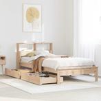 vidaXL Bed met boekenkast zonder matras massief grenenhout, Huis en Inrichting, Slaapkamer | Bedden, Verzenden, Nieuw
