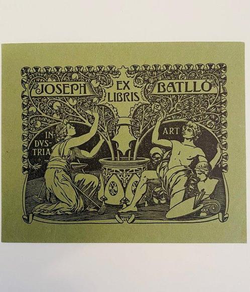 Art Nouveau & Deco Ex Libris - 1900, Antiek en Kunst, Antiek | Boeken en Manuscripten
