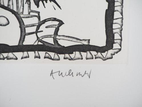 Pierre Alechinsky (1927) - Composition surréaliste, Antiek en Kunst, Antiek | Overige Antiek