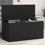 vidaXL Opbergbox 100x42x46 cm bewerkt hout zwart, Huis en Inrichting, Verzenden, Nieuw