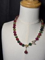 Crackle aders Veelkleurige Agaat A-kwaliteit - Halsketting