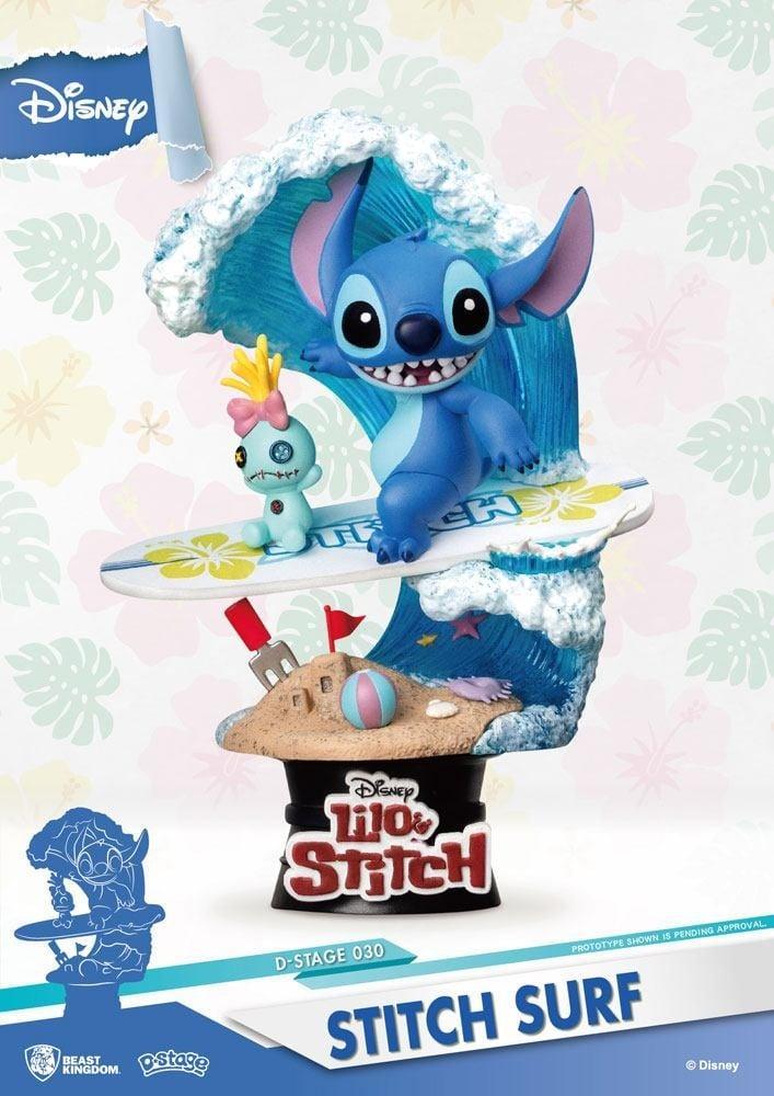 Disney Summer Series D-Stage PVC Diorama Stitch Surf 15 cm, Verzamelen, Disney, Nieuw, Ophalen of Verzenden