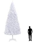 vidaXL Sapin de Noël artificiel 500 cm Blanc, Diversen, Kerst, Verzenden