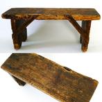 Handvervaardigd - Repose-pied - Table d’appoint authentique, Antiquités & Art